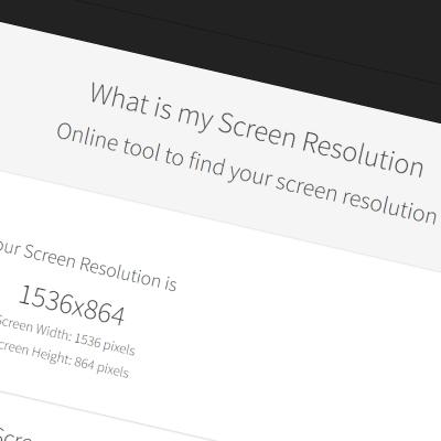 What's my Screen?